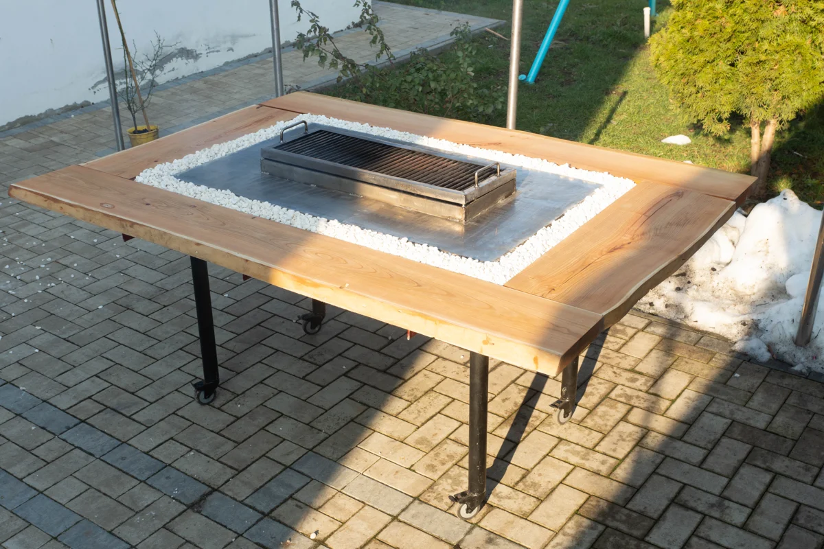 Gratar din inox "UNITY" - cires